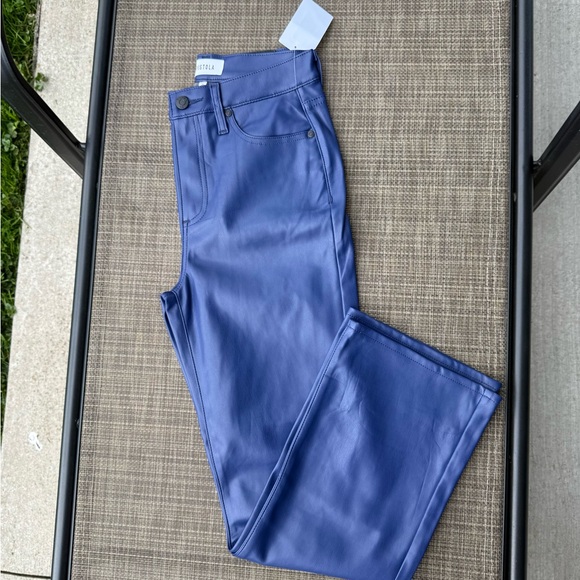 Pistola Royal Blue Leather Pants nwt - Picture 2 of 9